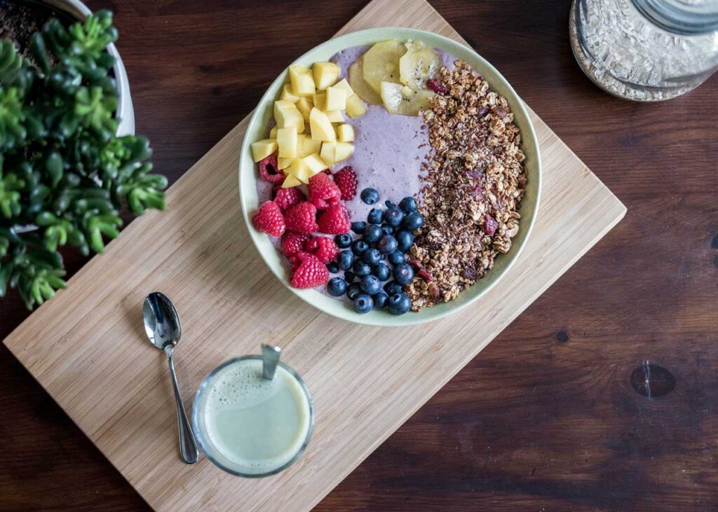 Healthy bowl of fruit